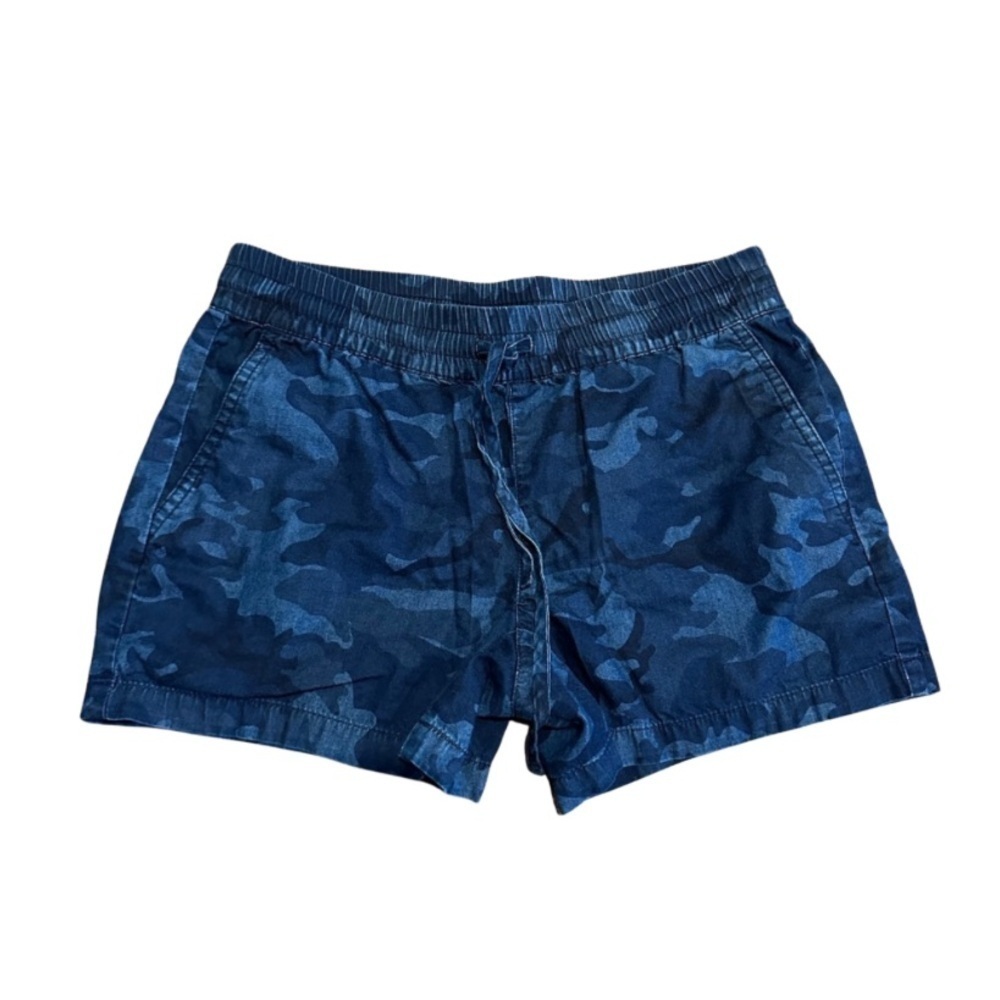 Calvin Klein Pull On Camouflage Print Blue Shorts